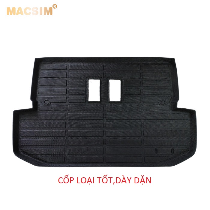 Thảm lót cốp sd xe ô tô Toyota Rush 2018- 2021 nhãn hiệu Macsim chất liệu TPE cao cấp màu đen