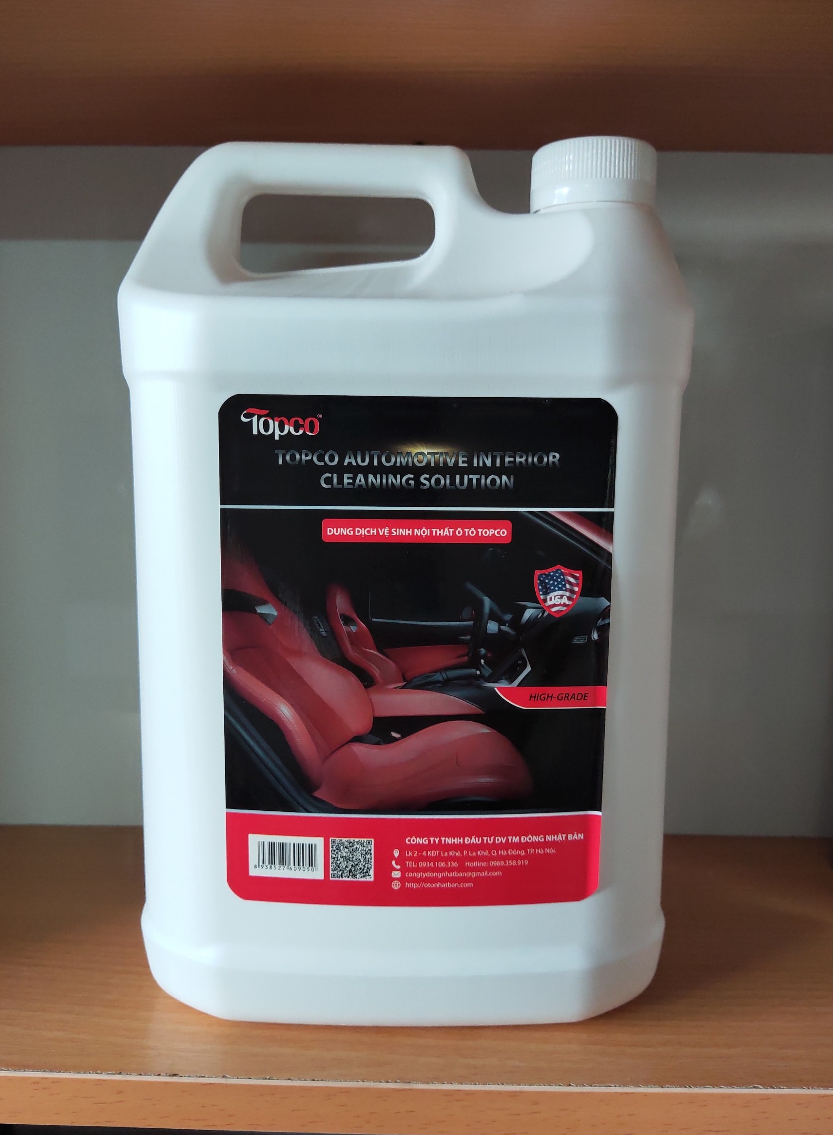 DUNG DỊCH VỆ SINH NỘI THẤT Ô TÔ TOPCO 1L
