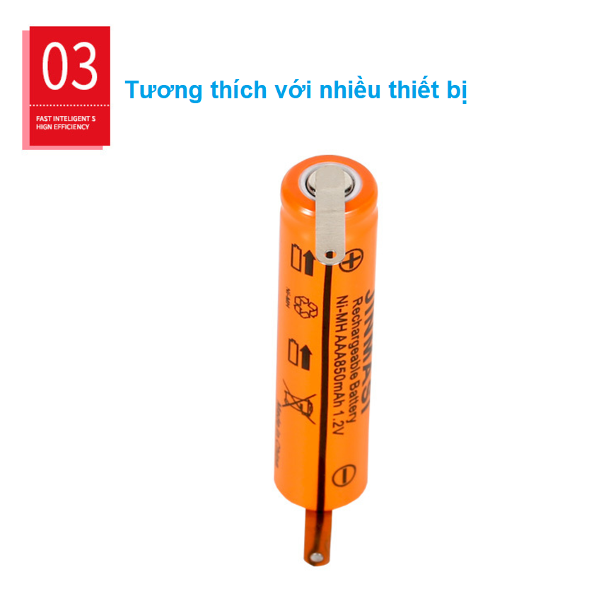 Pin Jinmasi dùng cho máy cạo râu Ni-MH 1.2V, 850mAh