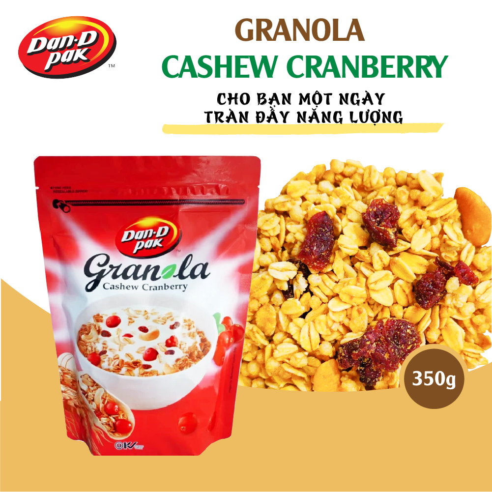 Granola Nam Việt Quất 350g  Dan D Pak