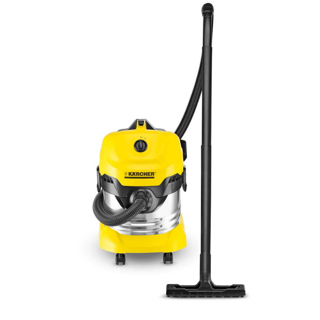 Máy hút bụi khô &amp; ướt cao cấp Karcher WD 4 Premium và túi lọc bụi - Hàng Chính Hãng