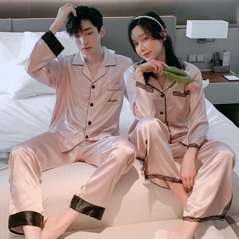 Đồ bộ Pyjama Nữ chất liệu phi bóng rũ mềm mại,cổ điển sang trọng 88231