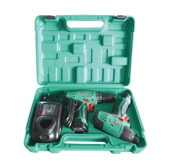 BỘ COMBO MÁY KHOAN PIN (ADJZ10-10)  VÀ MÁY SIẾT VÍT DÙNG PIN (ADPL02-8) DCA ADKIT01EK - HÀNG CHÍNH HÃNG
