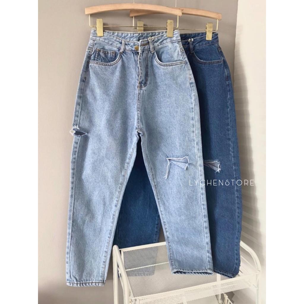Quần jeans baggy rách