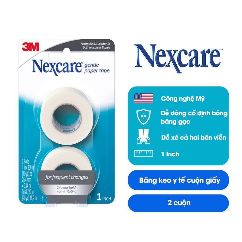 Băng cuộn y tế Nexcare 3M 781-2PK 25.4x9.14mm