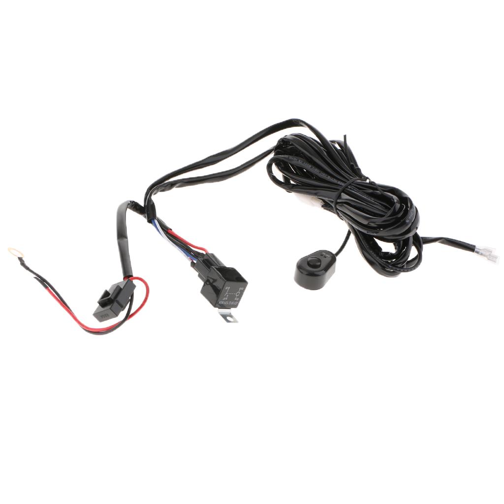 12V 40A Remote Control Wiring Harness Kit Switch Relay Light Bar