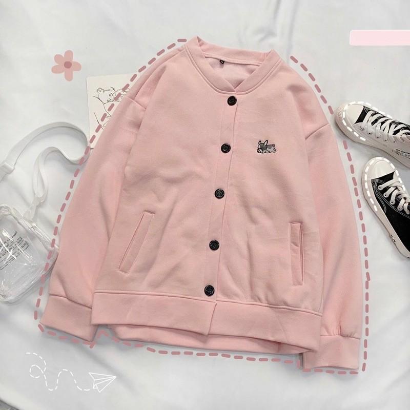 ÁO KHOÁC NỈ CADIGAN ÁO KHOÁC NỈ THÊU SIÊU HOTT