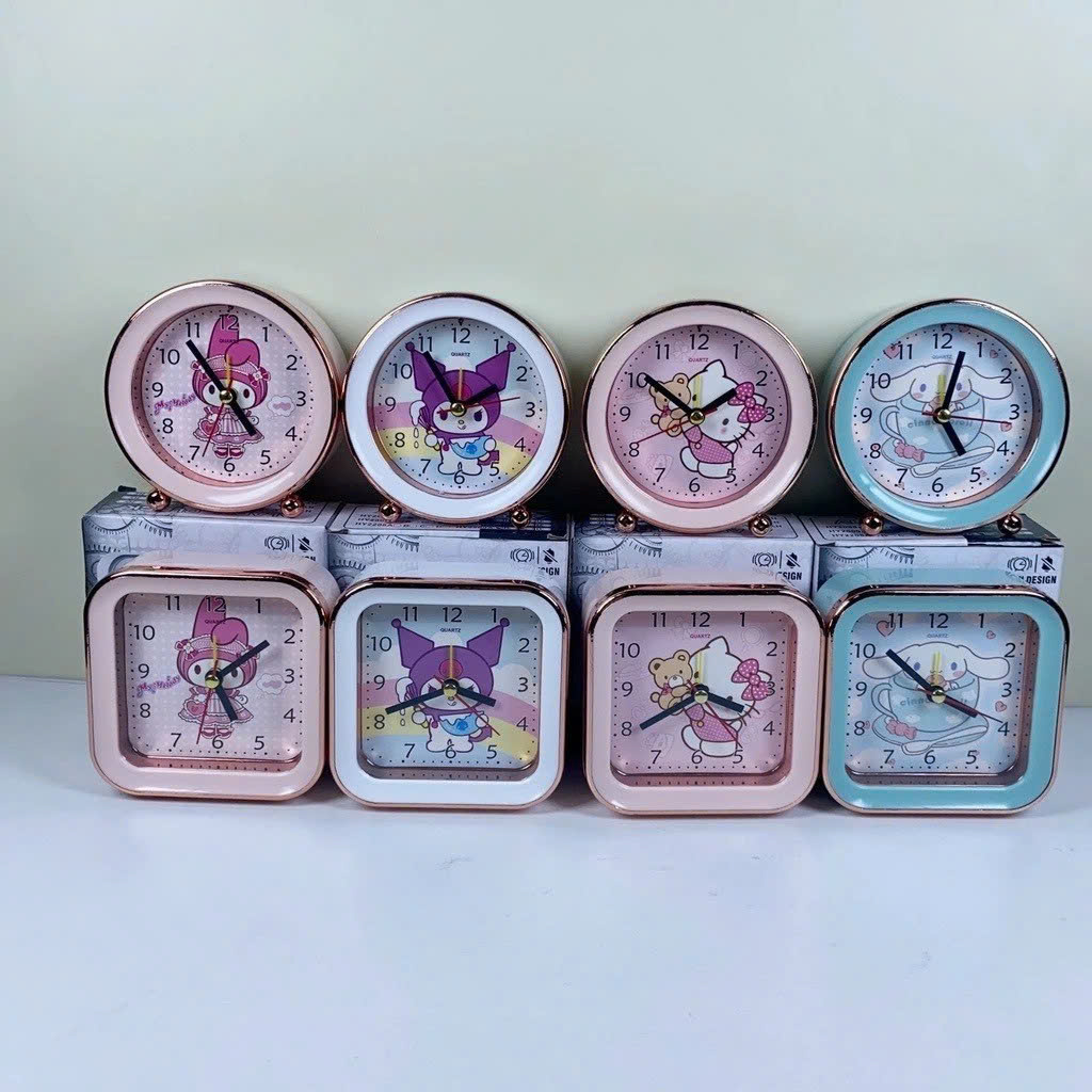 Đồng Hồ Báo Thức Để Bàn Hình Hoạt Hình Cute Vuông Tròn – Chuông Reo To, Đồng Hồ Decor Bàn Học Phòng Ngủ Cho Bé - HÀNG CHÍNH HÃNG MINIIN
