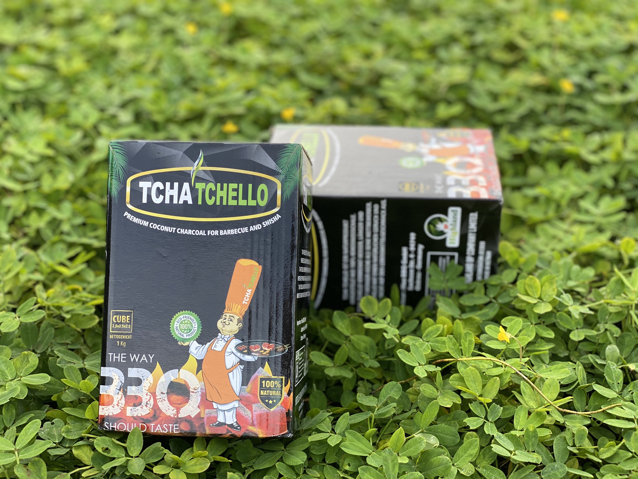 Than Gáo Dừa ( Hộp/Bịch 1kg) Than nướng không khói không mùi dạng BBQ (4x5 cm)