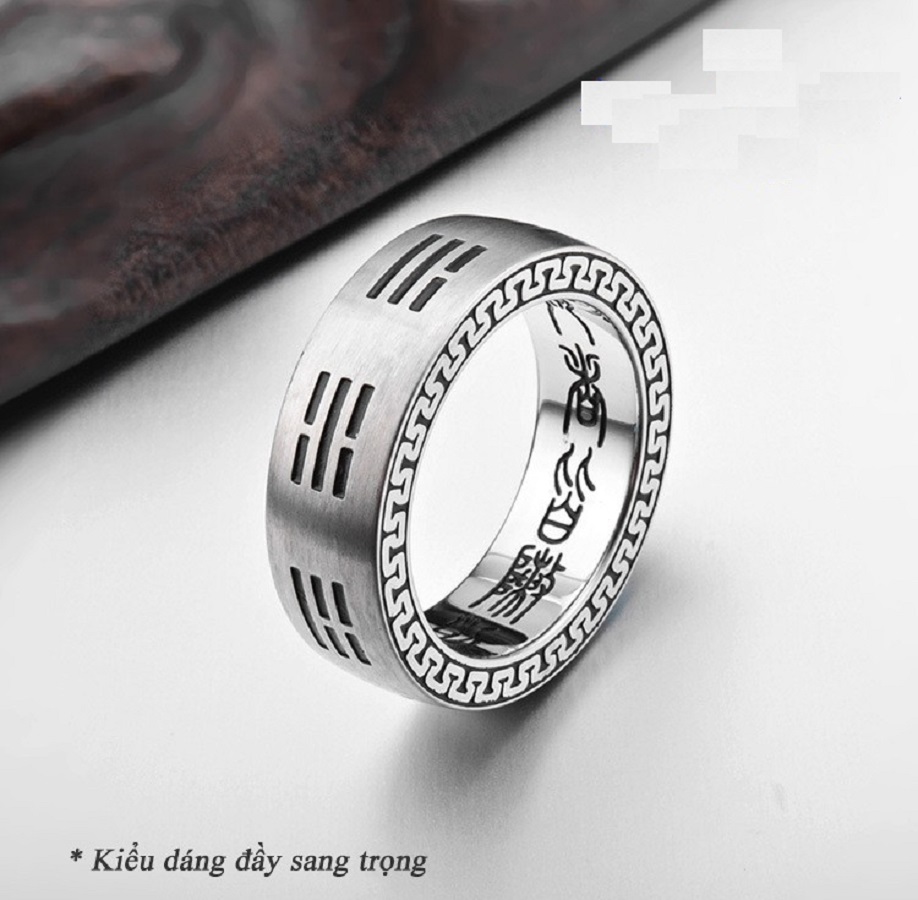 Nhẫn Nam Bát Quái May Mắn - Tài Lộc - Bình An - NN147