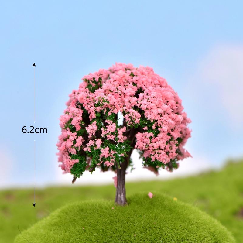 Cây có hoa giả trang trí tiểu cảnh, sân vườn, sen đá, terrarium, thiết kế cảnh quan