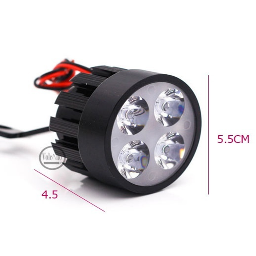 Đèn Led trợ sáng xe máy gắn chân gương 206401m