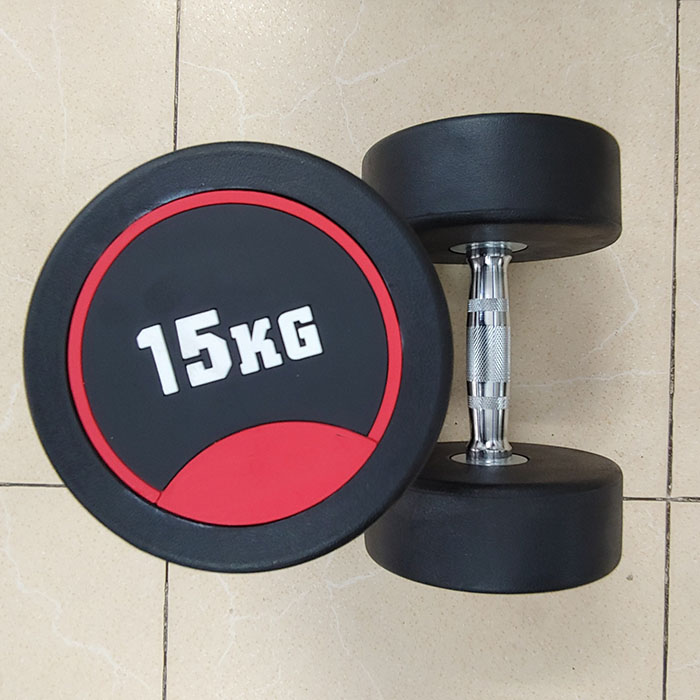 Tạ tay thép bọc cao su cao cấp loại 15kg 1 chiếc