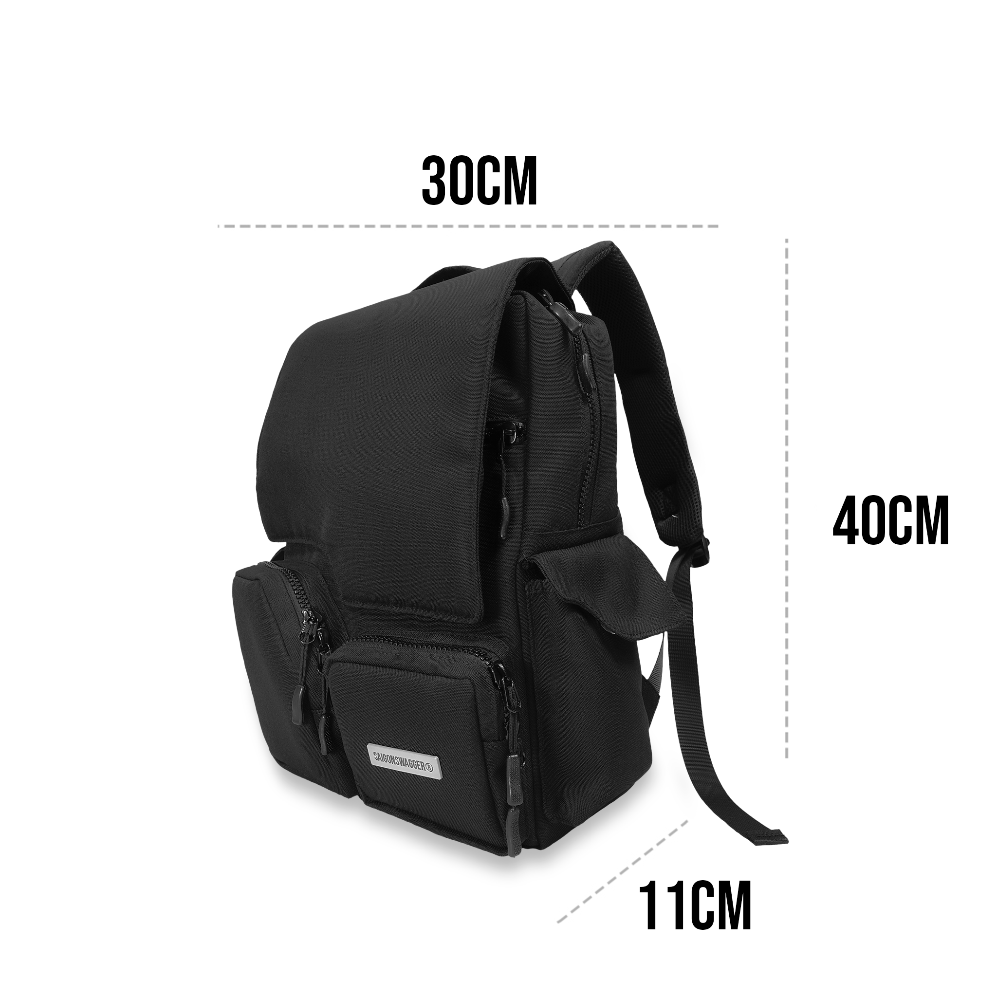 Balo Nam Nữ SAIGONSWAGGER nhiều ngăn chống thấm SGS BLOCK BACKPACK, ngăn chống sốc laptop 15.6inch