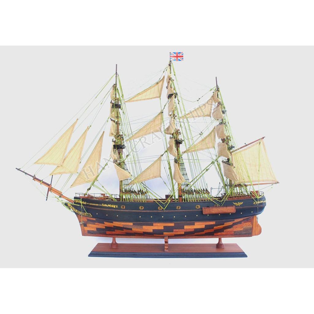 Thuyền gỗ trang trí Cutty Sark 80 ghép