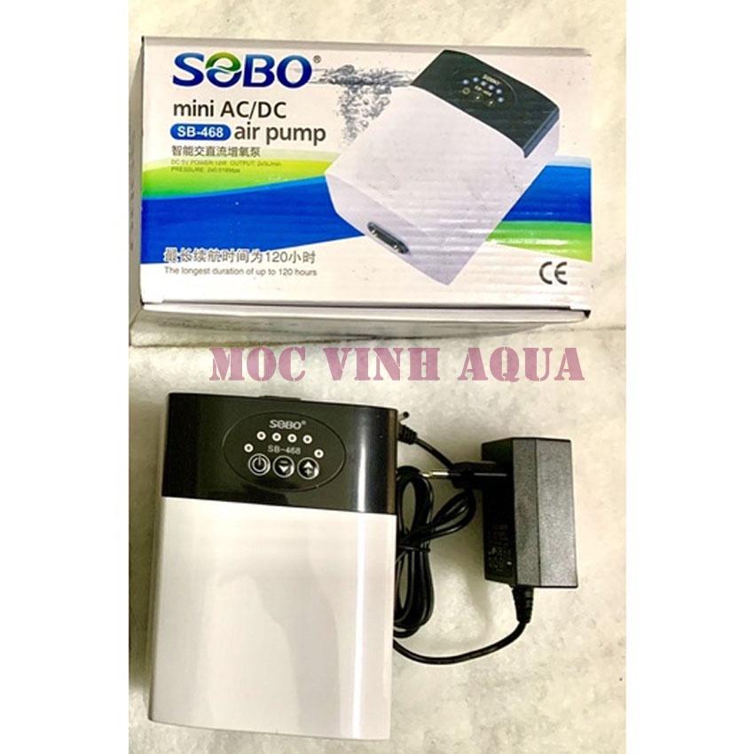 Máy sủi oxy tích điện Sobo SB-368/SB-468/SB-568 cho hồ cá
