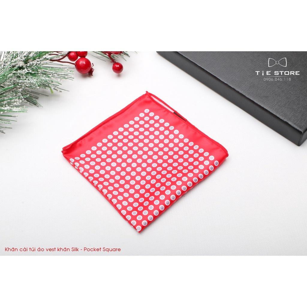 Khăn Cài Túi Áo Vest - Pocket Square, phụ kiện lịch lãm, Khăn Silk nhiều mẫu