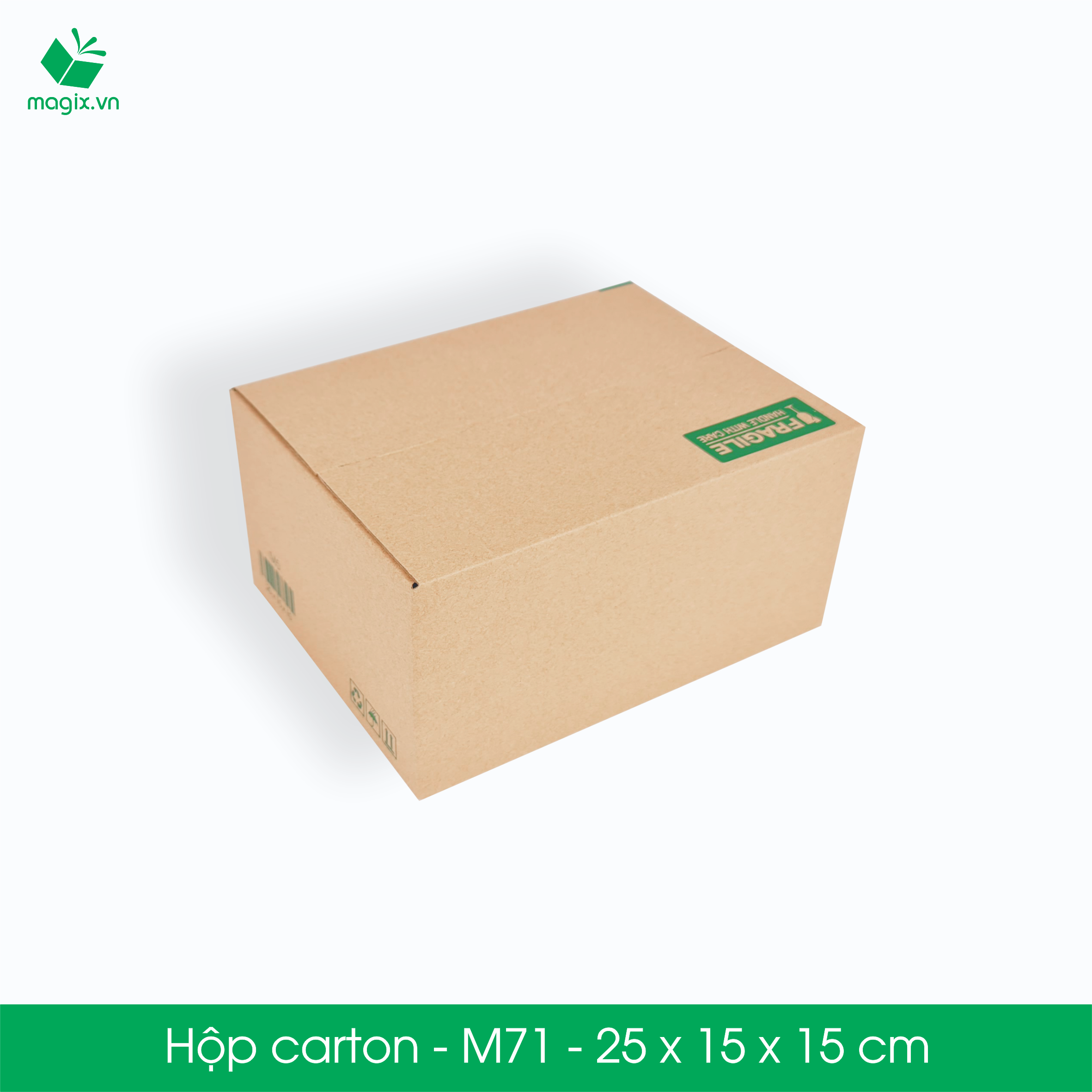 M71 - 25x15x15 cm - 60 Thùng hộp carton