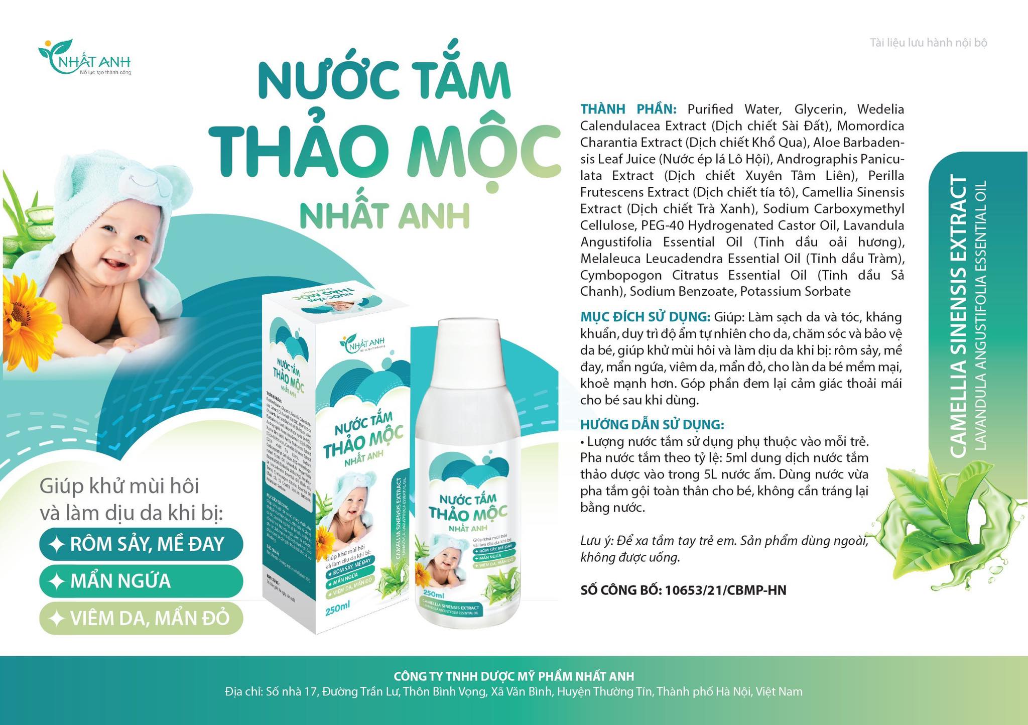 Nước Tắm Thảo Mộc Nhất Anh