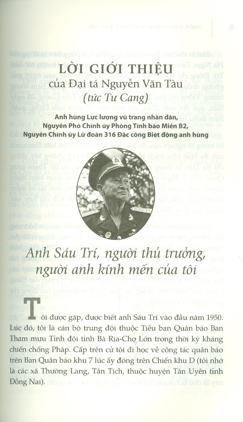 Cuộc Đời Tướng Tình Báo Sáu Trí - Hồi Ức Chiến Tranh Thật Sinh Động Và Chân Thật