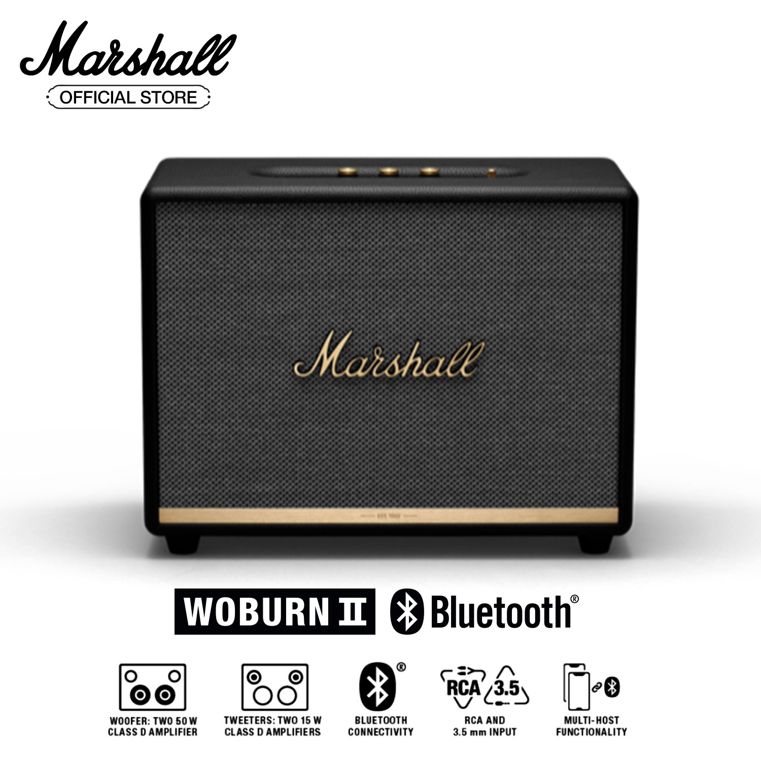 [Hàng chính hãng] Loa Bluetooth Marshall WOBURN II Homeline