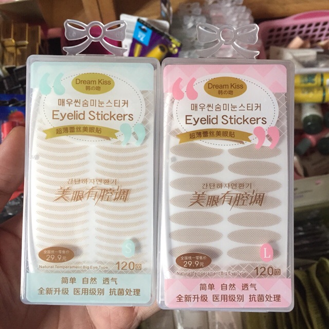 Kích Mí Giả Dream Kiss Eyelid Sticker (120 miếng loại to)