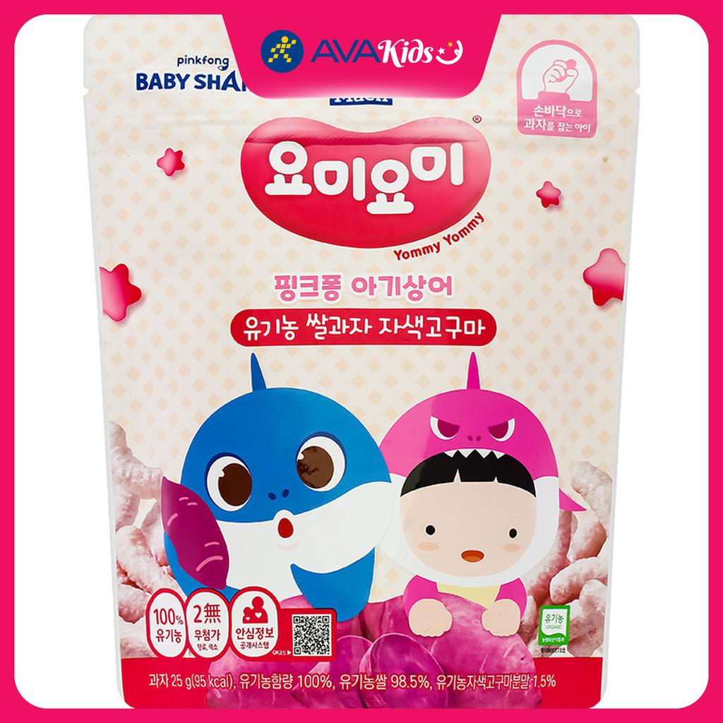 Bánh gạo ăn dặm Maeil Yommy Yommy Organic vị khoai lang tím gói 25g (từ 7 tháng) - Hàng Chính Hãng