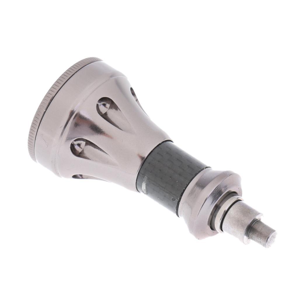 Metal Fishing Handle Ball Knob Replacement for Spinning Baitcasting Silver
