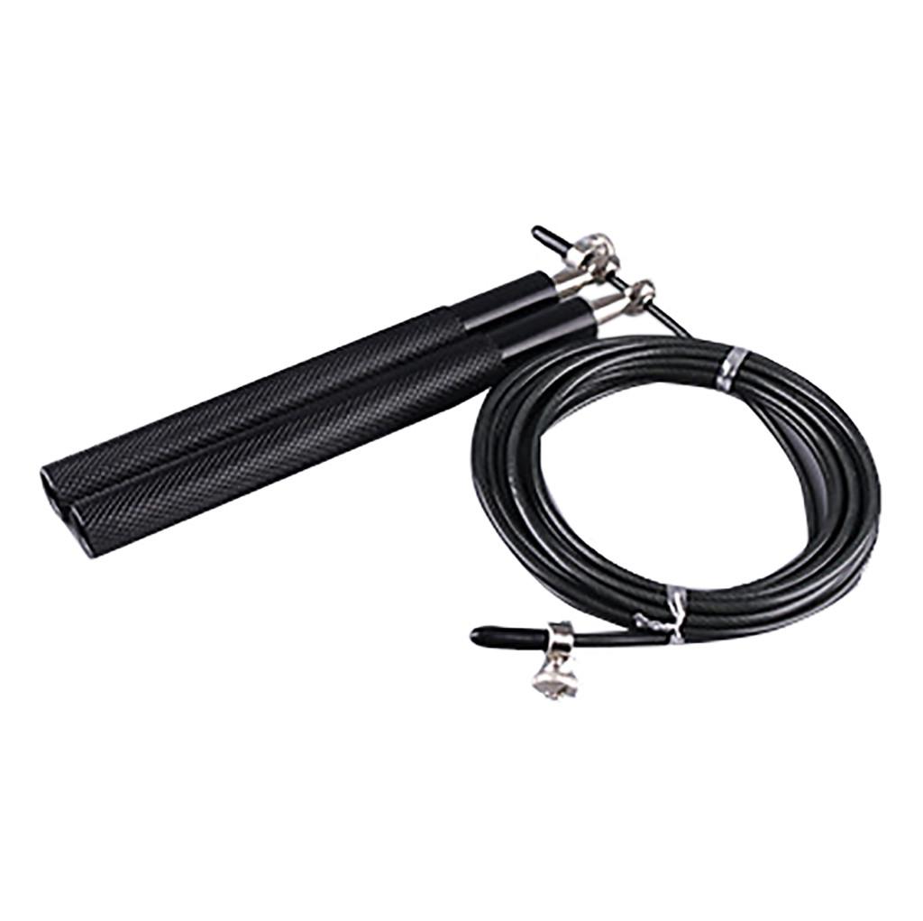 Tốc độ mới nhảy dây thừng bỏ qua dây thừng nam giới trẻ em thiết bị tập luyện tập thể dục dây thép có thể điều chỉnh tập thể dục MMA Color: Black