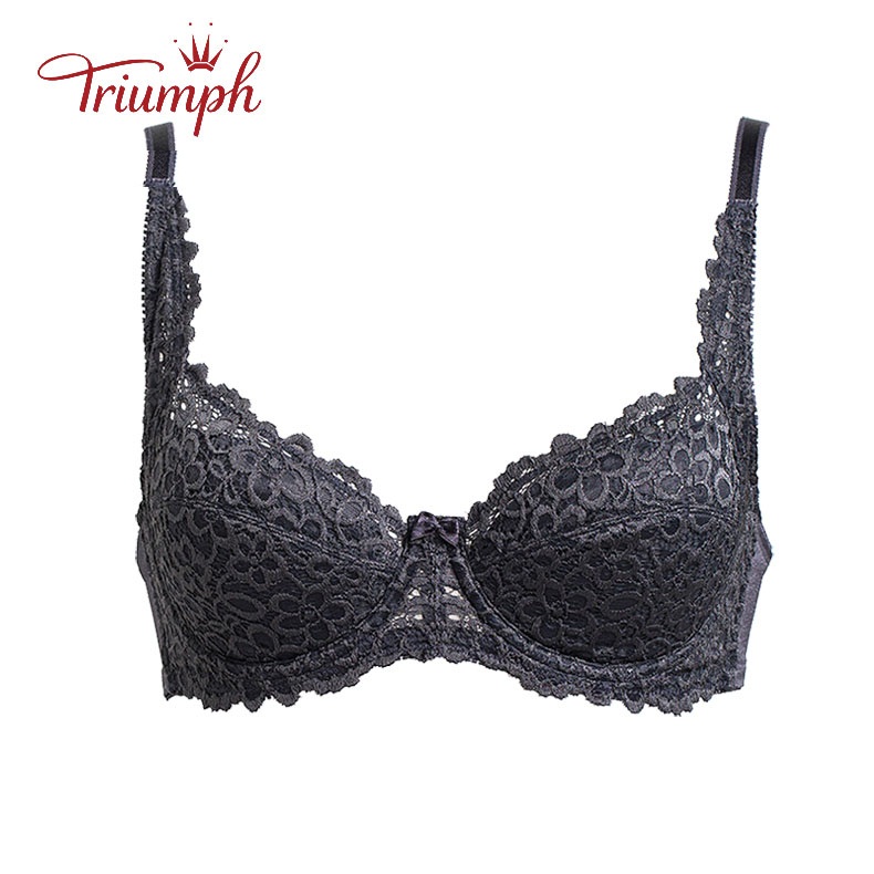 Áo lót ren nữ mút mỏng Triumph Form & Beauty 163 WP cúp chéo có gọng, ôm và nâng ngực, chống chảy sệ,  phù hợp cho người ngực vừa và lớn