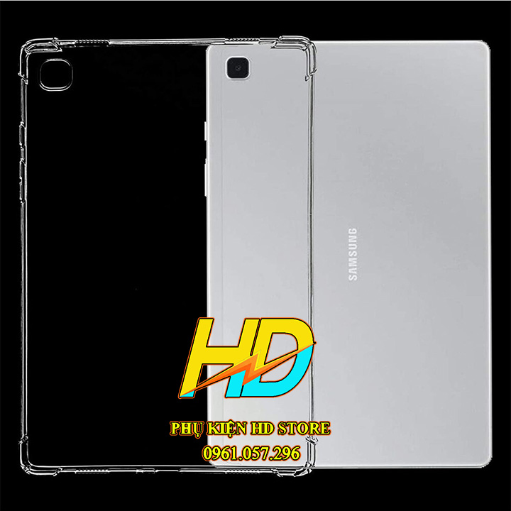 Ốp Lưng Chống Sốc Cho Samsung Tab A7 2020 10.4 inch T500/T505 Dẻo Silicon trong Suốt Có Gờ Bảo vệ Camera