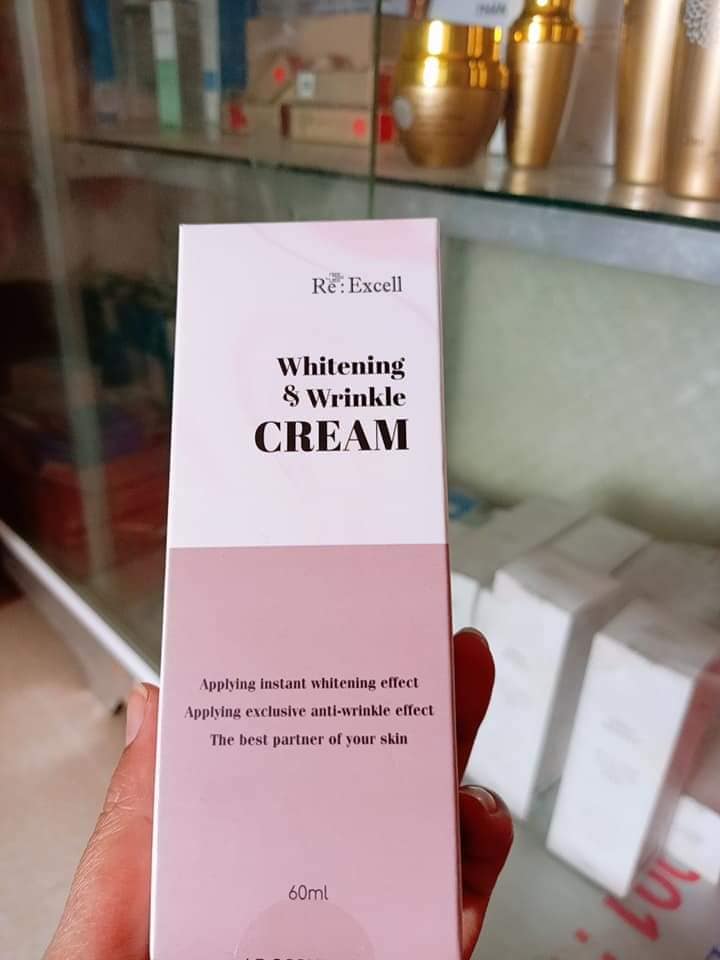 Kem dưỡng trắng chống nhăn Re:Excell Whitening &amp; Wrinkle Cream - Kem dưỡng da ban ngày R&amp;B Việt Nam phân phối độc quyền sản phẩm nhập khẩu chính ngạch Hàn Quốc, 60ml