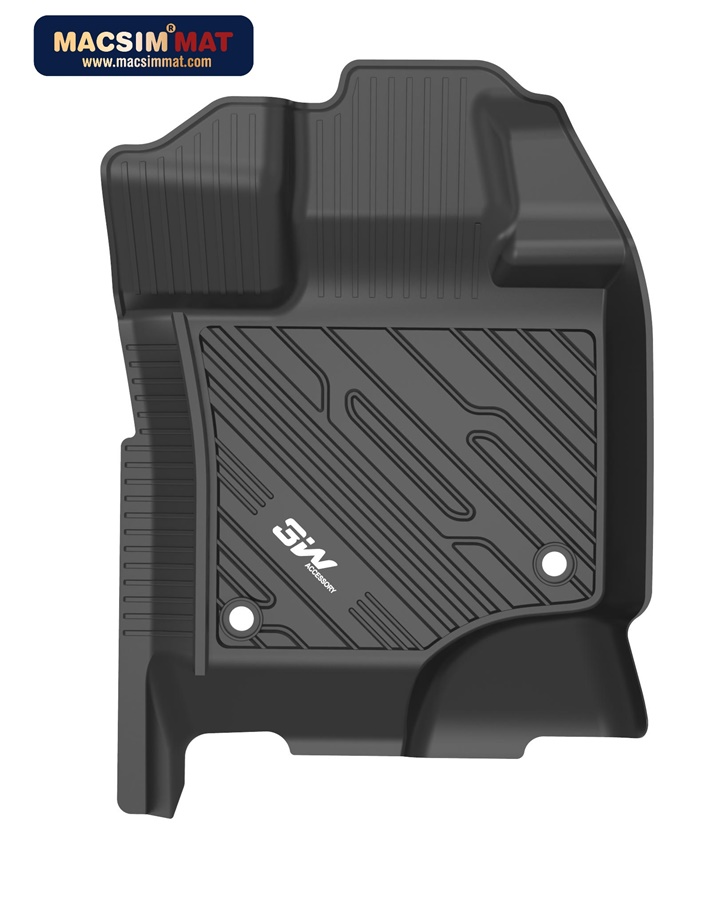 Thảm lót sàn xe ô tô Ford Escape 2018-đến nay Nhãn hiệu Macsim 3W chất liệu nhựa TPE đúc khuôn cao cấp - màu đen.,