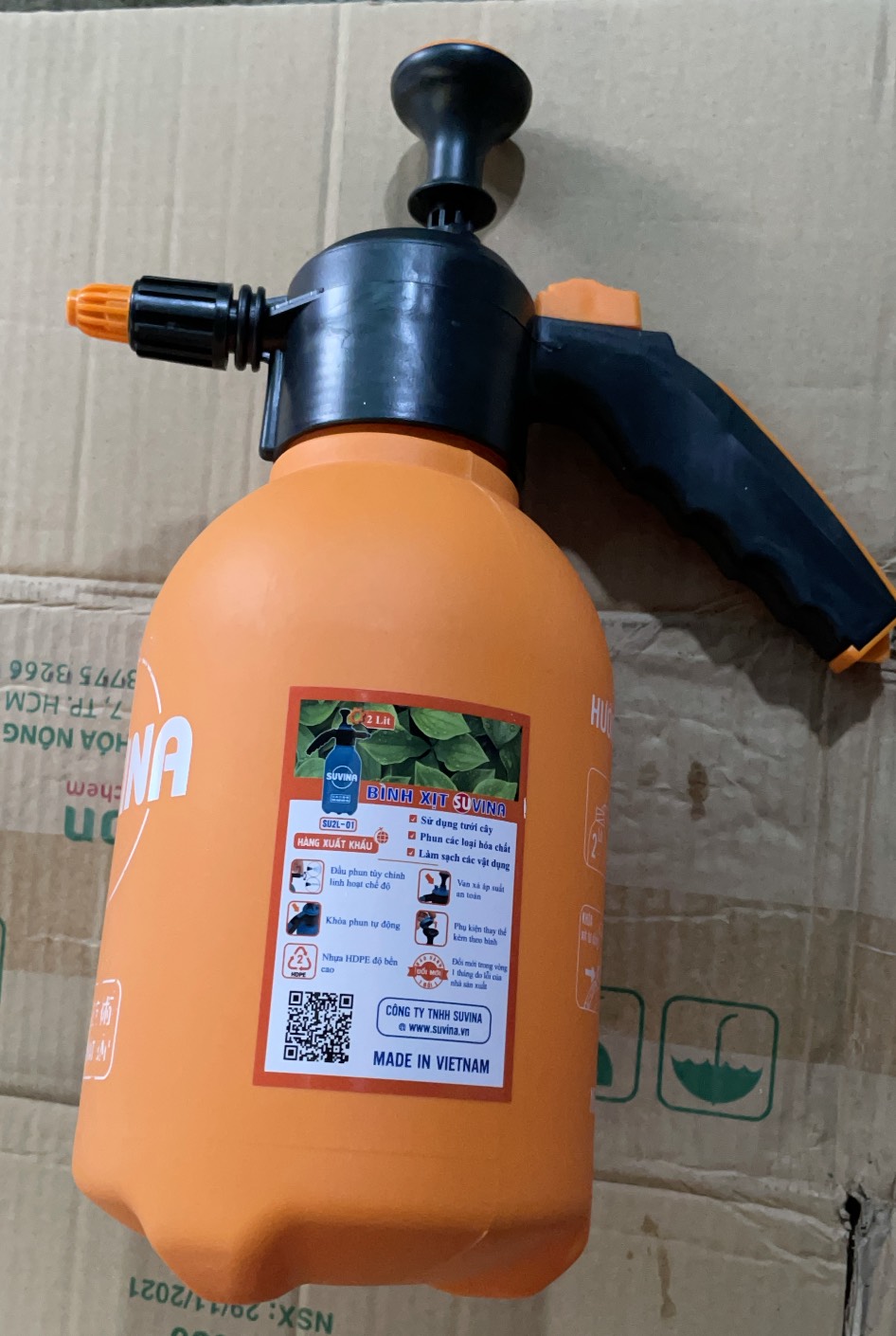 Bình xịt Suvina chất lượng cao cấp 2 lít tiêu chuẩn xuất khẩu
