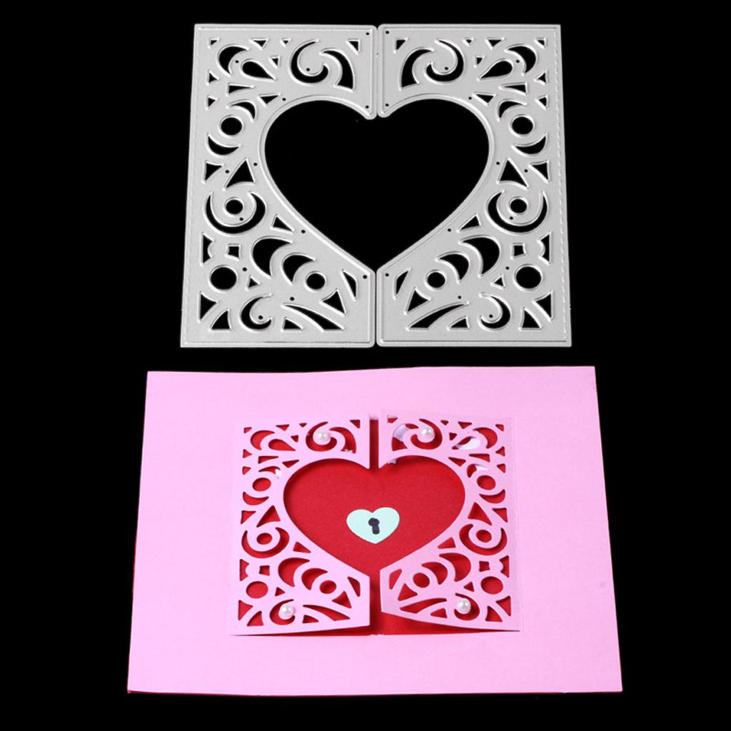 Heart Cutting Dies Cut Metal Scrapbooking Stencil Embossing Scrapbook Decor