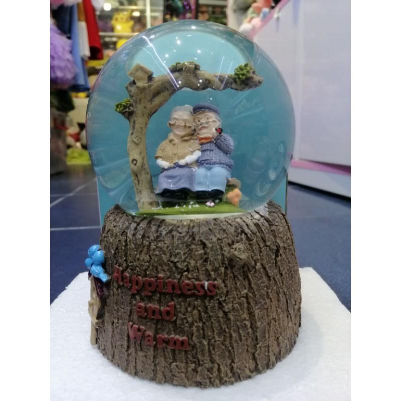 QUẢ CẦU TUYẾT SIZE ĐẠI CAO 16CM