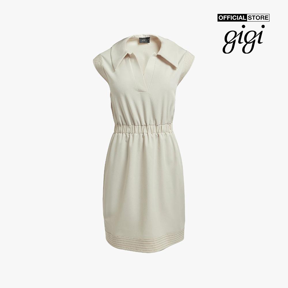 GIGI - Đầm mini ngắn tay cổ bẻ polo thời trang G2101D221153