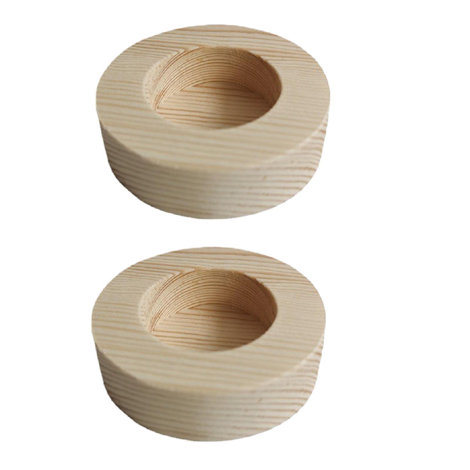 2x Essential Oil Display Storage Organizer Bottles Holder 50ml Single Slot Hole Diameter 1.5inch Hard Pine Wood Rack Presentation Shelf