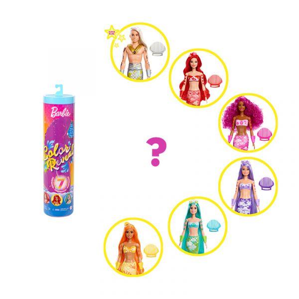 Búp bê Tiên Cá đổi màu thương hiệu BARBIE