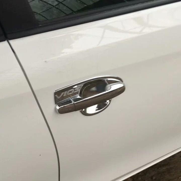 Bộ 04 ốp tay nắm và hõm cửa ô tô Toyta Vios 2014-2018