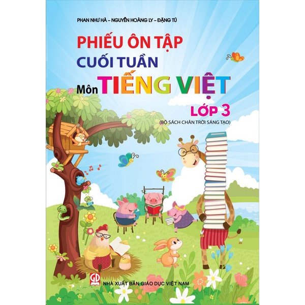 Sách - Combo 2 Cuốn Phiếu ôn tập cuối tuần môn Toán + Tiếng Việt Lớp 3 - Chân Trời Sáng Tạo - MN