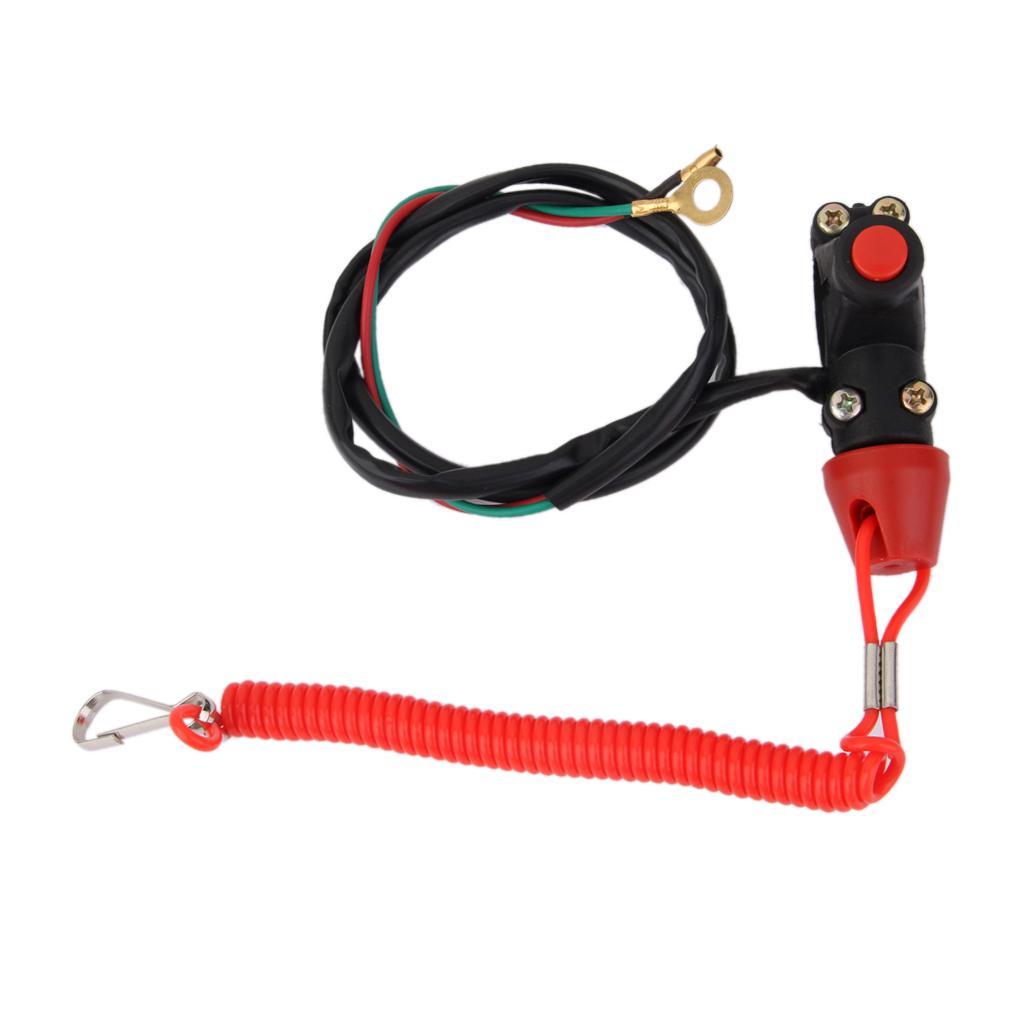6-15pack Universal Engine Stop Kill Tether Switch Lanyard for ATV Racing