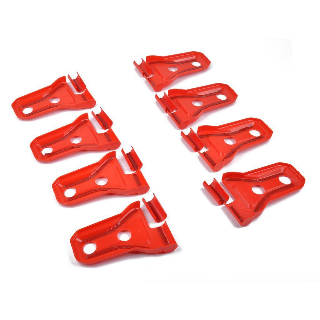 Fit for 07-18 Wrangler JL 4dr Red ABS Door Hinge Cover Protector Trim