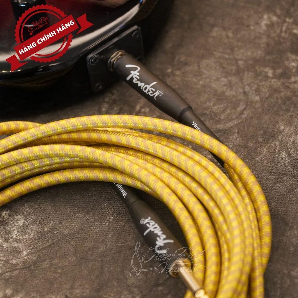 Dây Line Guitar Ra Loa Fender Loại 3m, 6m, 10m, Bọc Vải Chống Rối Và Không Bị Gãy Dập