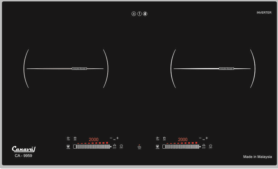 Bếp điện từ đôi Canaval CA9959 - Hàng nhập khẩu
