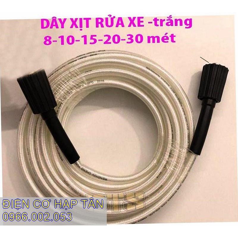 DÂY XỊT RỬA XE 8 -10 -15 -20 -30MÉT- TRẮNG