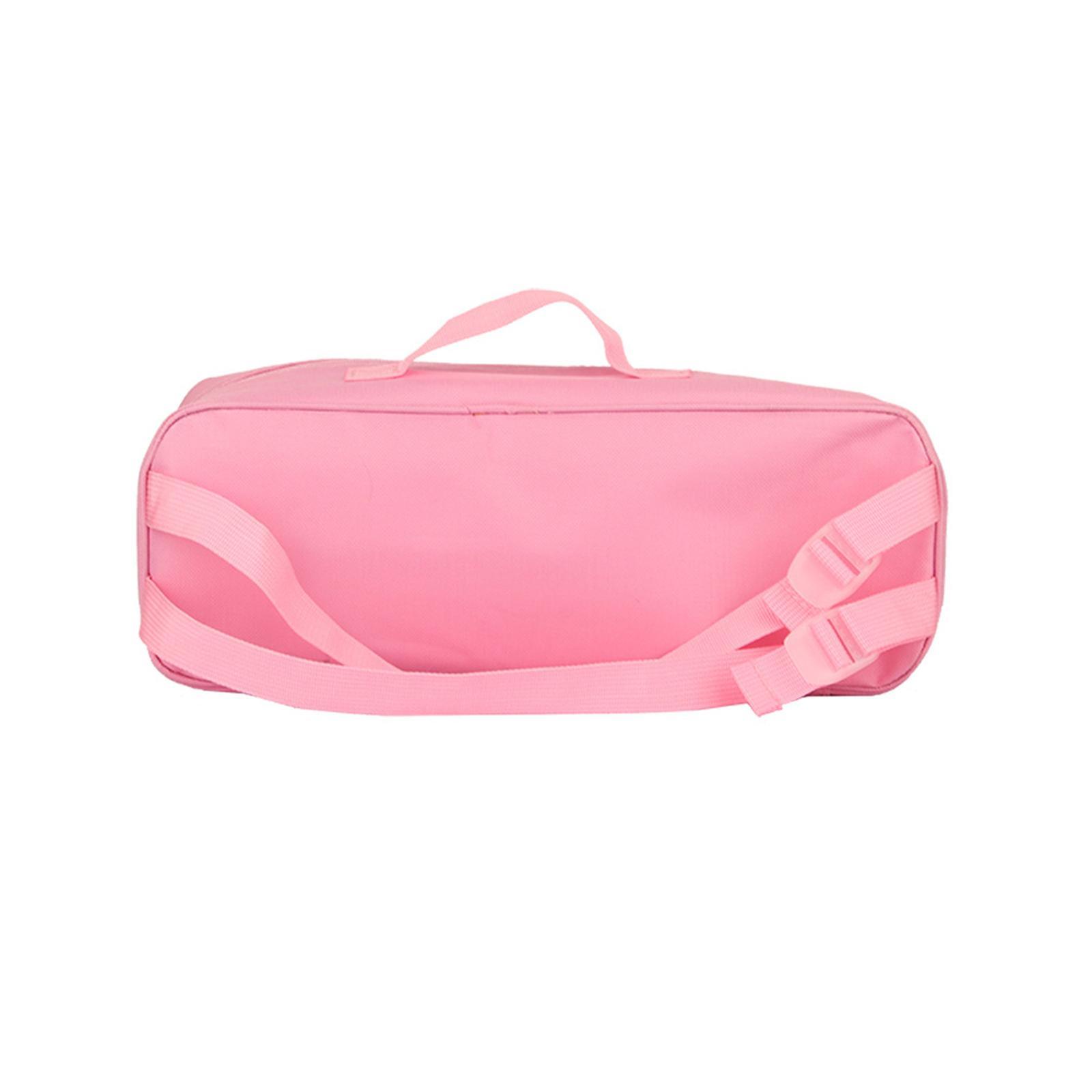 Doll Storage Bag Doll Toy Organizer with Clear Window Carrying Bag Suitcase Zipper Doll Case for 14'' Girl Doll Closet Wardrobe Makeovers