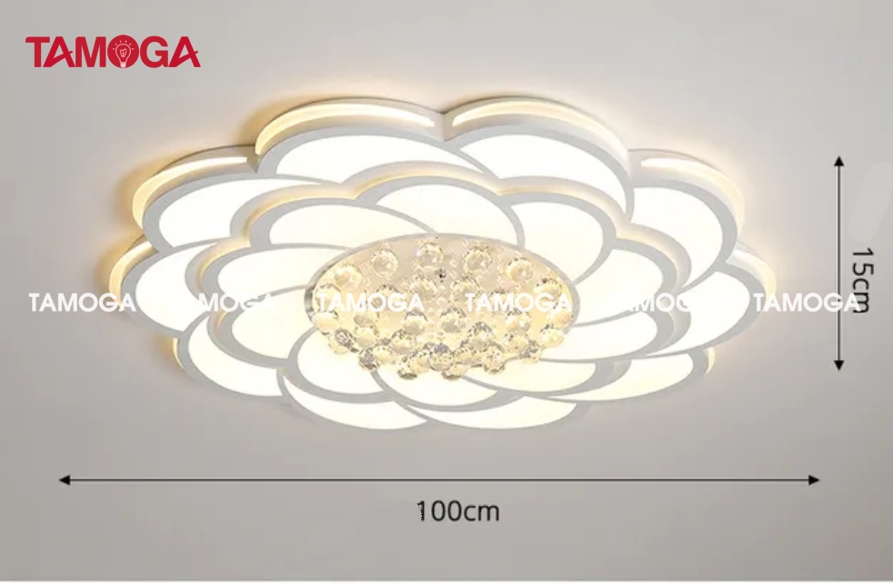 Đèn ốp trần trang trí pha lê hình đám mây TAMOGA YEZA 2881