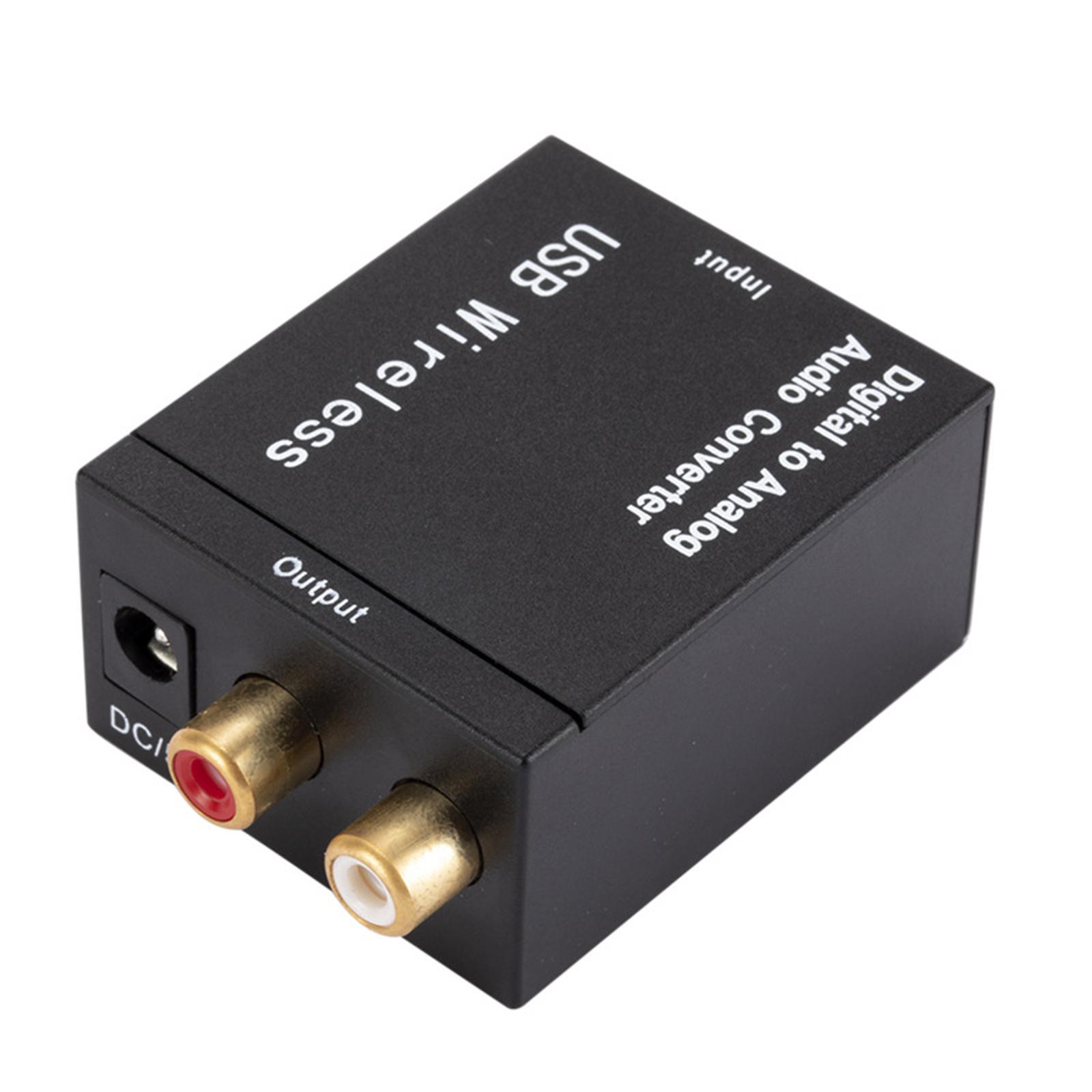 Digital to Analog Audio Converter Optical Coax Coaxial  to Analog