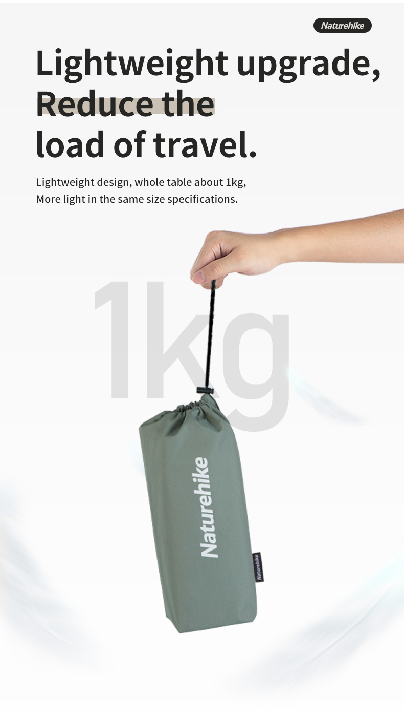 Bàn cắm trại nhôm siêu nhỏ gọn NatureHike CNH22JU050